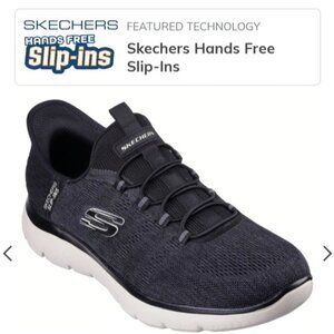 Skechers Air Cooled Memory Foam Slip-Ins – Women’s Size 10 – Black & Gray